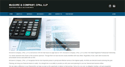 Desktop Screenshot of mcguirecpas.com